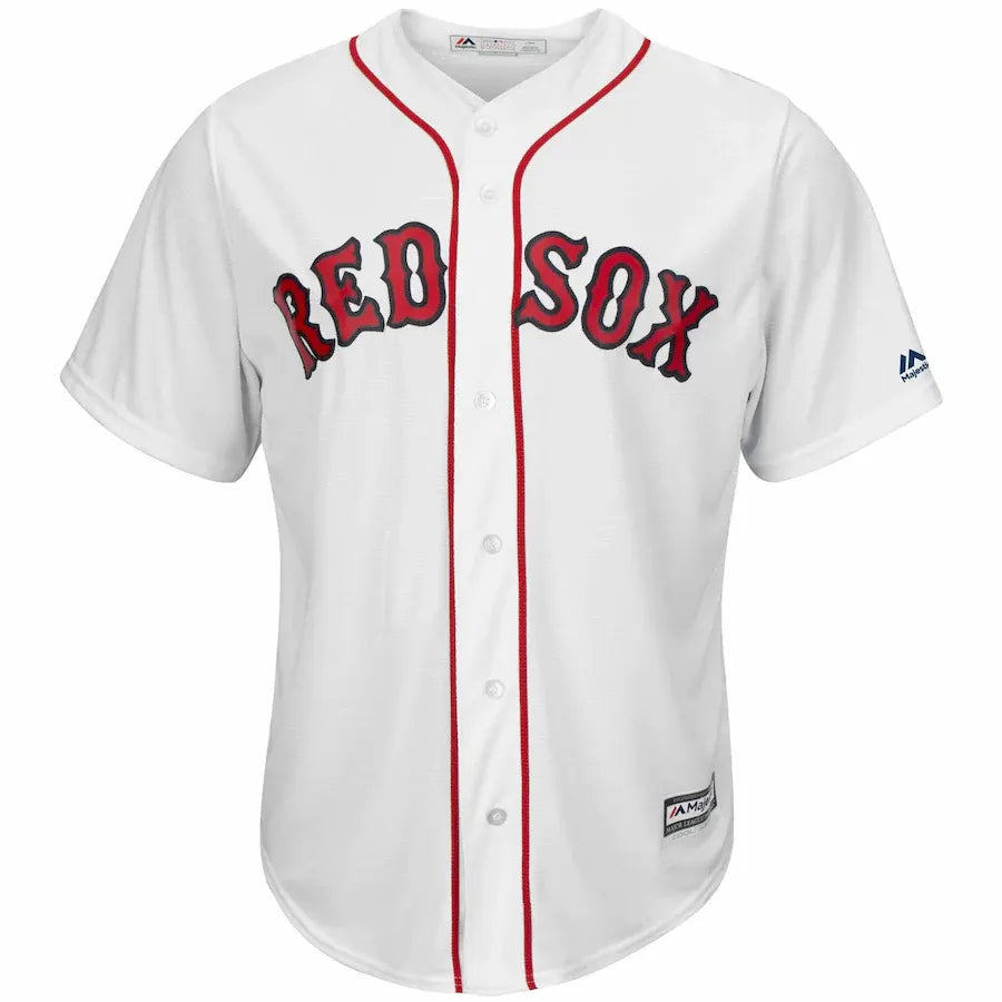 Majestic Red Sox White Jersey