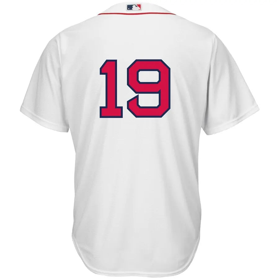 Red Sox White Jersey #19 - Hình 3