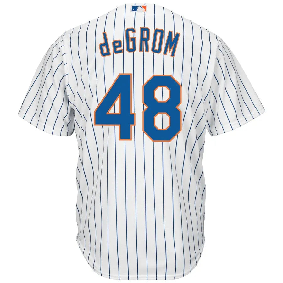 Mets deGrom Pinstripe Jersey - Hình 3
