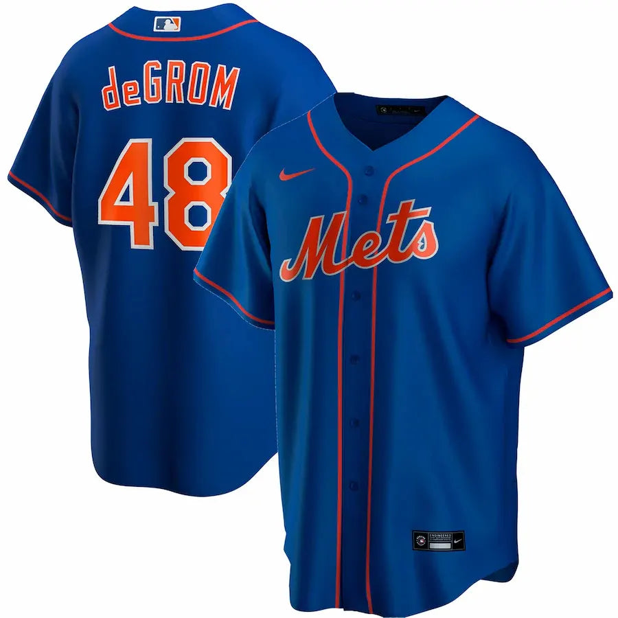 nike alternate deGrom Mets Blue Jersey