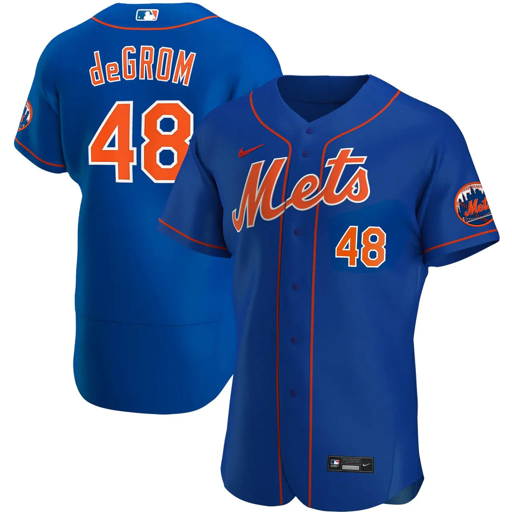 deGrom Mets Blue Jersey nike