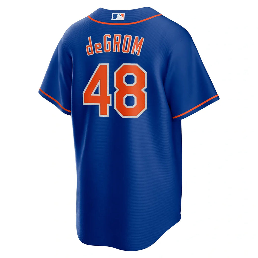 Nike deGrom Mets Blue Jersey - Hình 4
