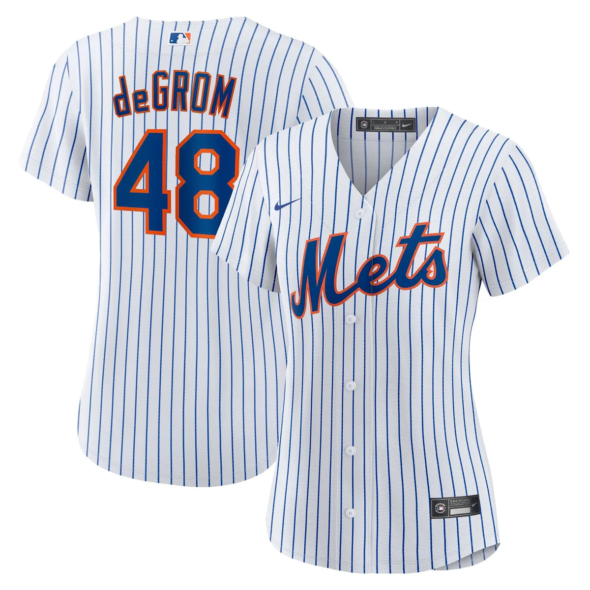 nike deGrom Mets Pinstripe Jersey