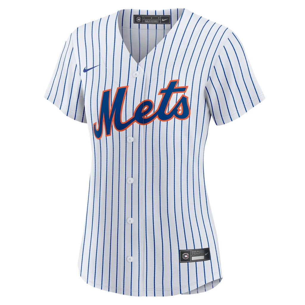 nike deGrom Mets Pinstripe Jersey - Hình 3