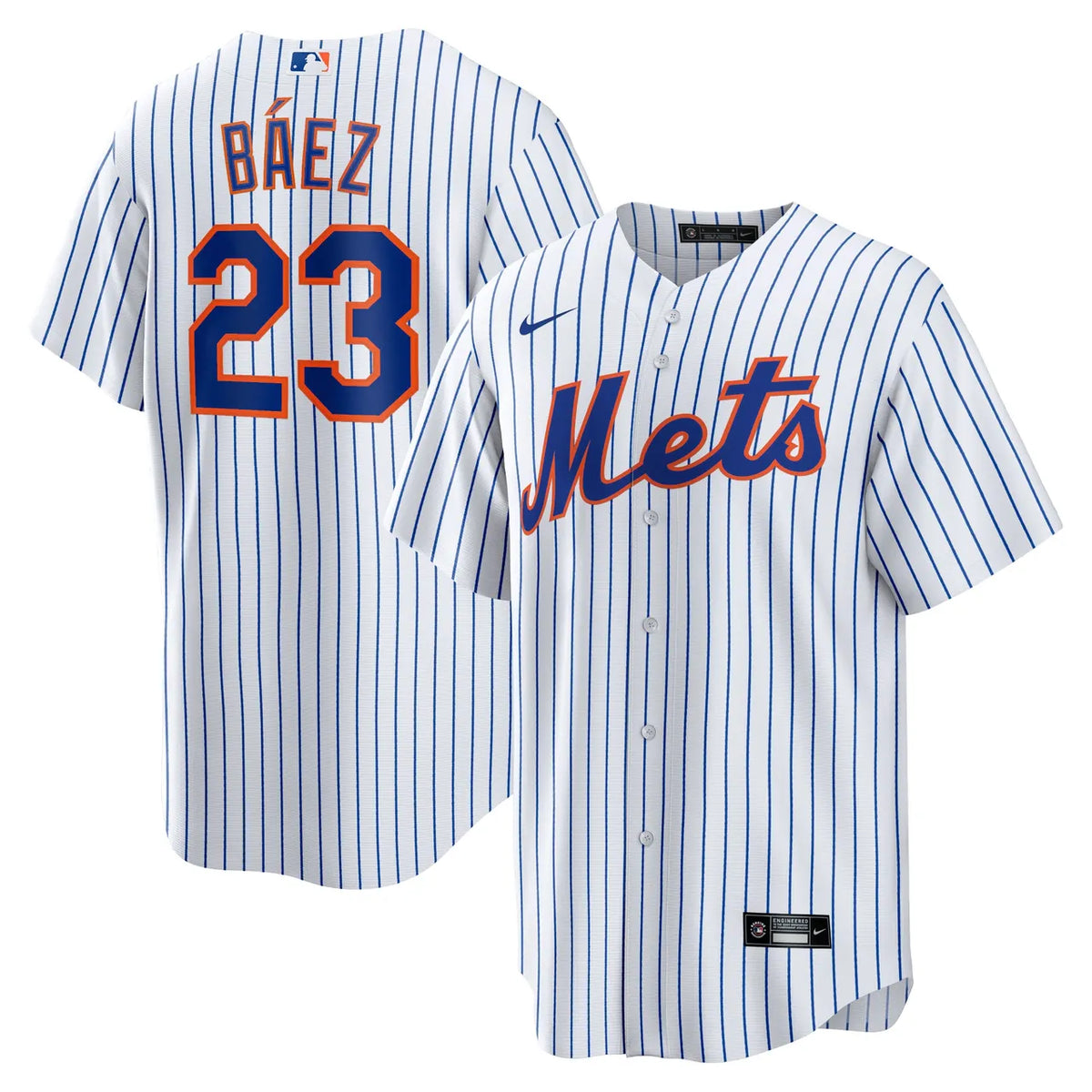 Nike Báez Mets Pinstripe Jersey