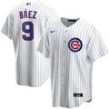 Baez Cubs Pinstripe Jersey