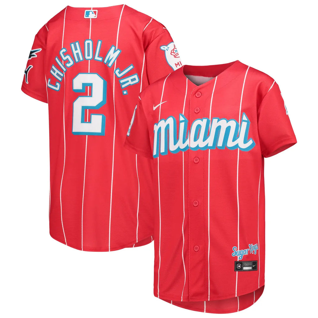 Chisholm Jr Marlins Sugar Kings Jersey - Hình 2