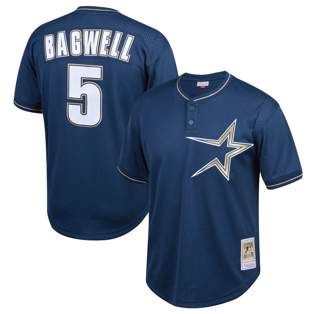 Bagwell Astros Navy Jersey mitchell - Hình 2