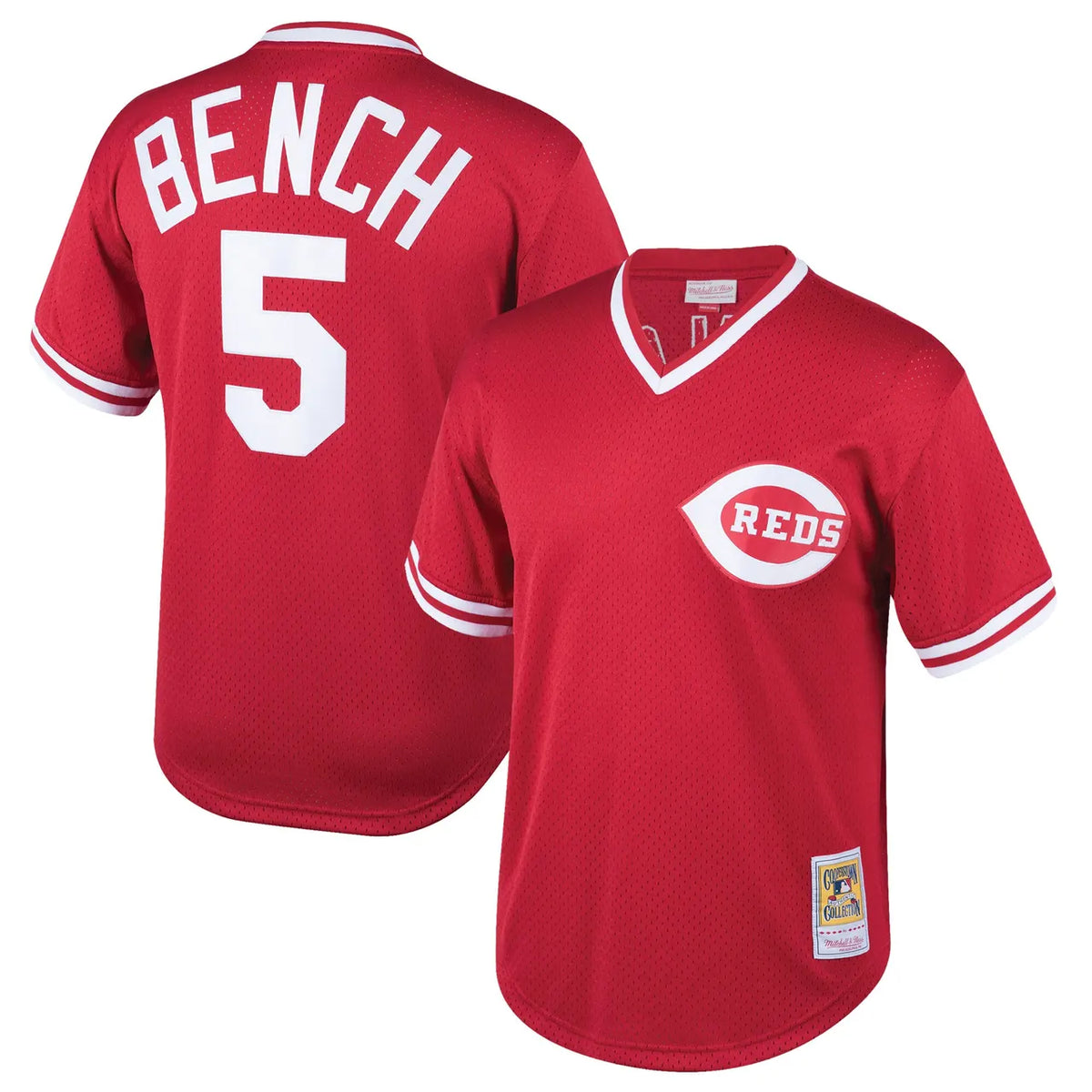 Mitchell & Ness Bench #5 Reds Jersey