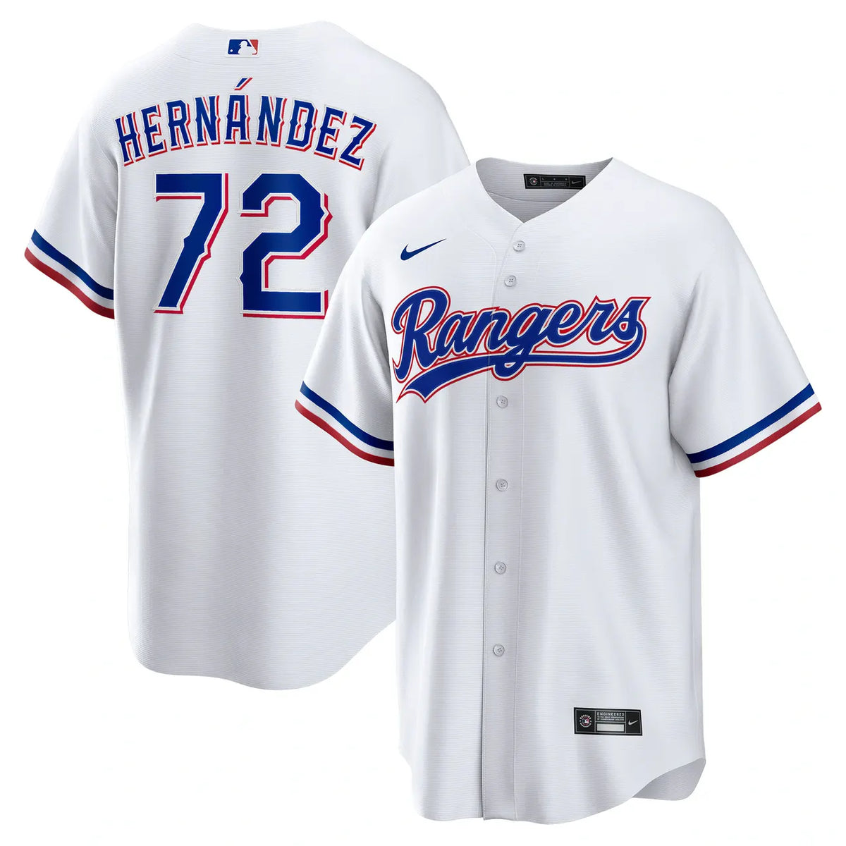 Nike Hernandez Rangers Jersey - Hình 2