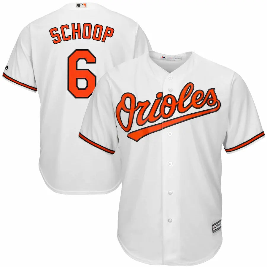 Schoop Orioles White Jersey