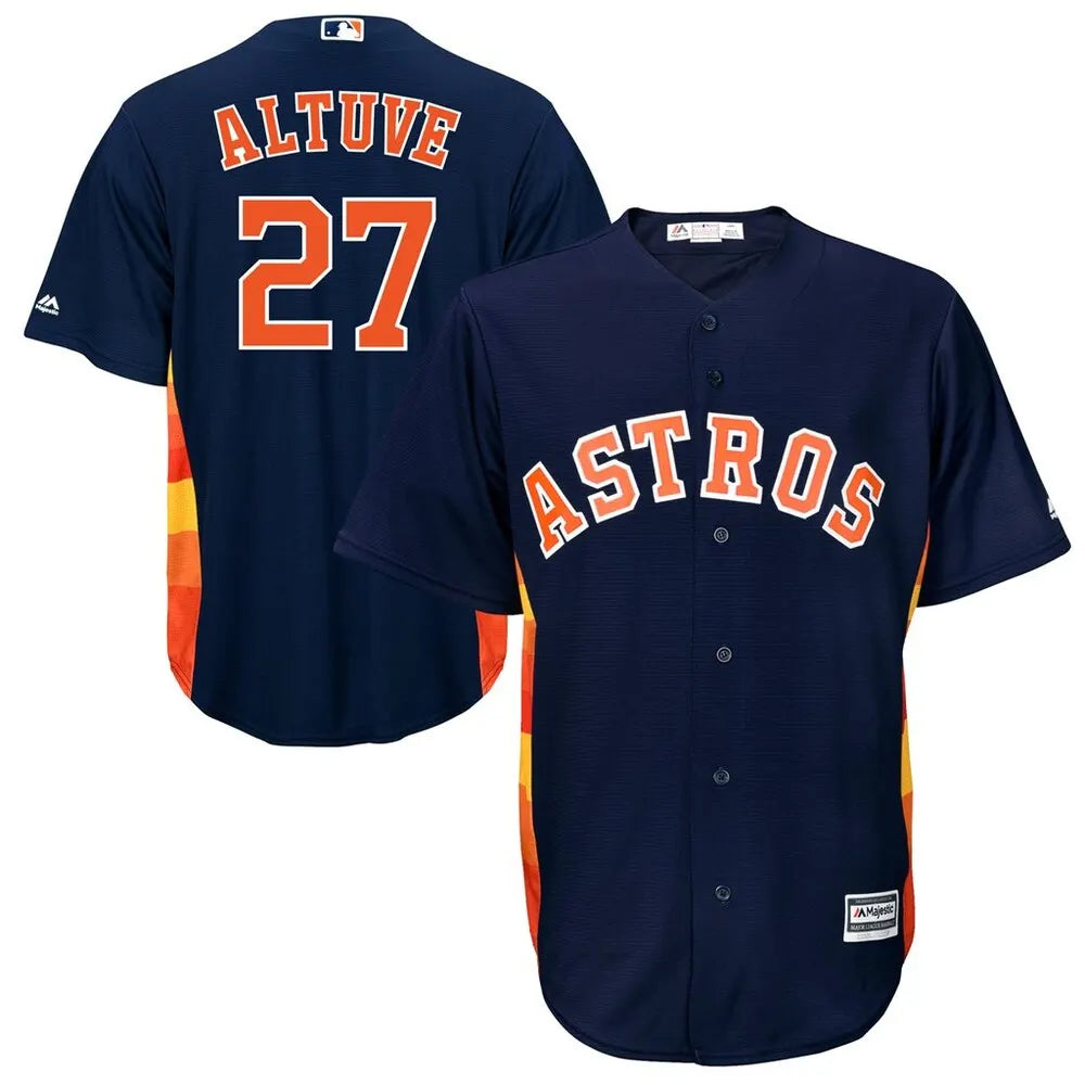 majestic alternate Altuve Astros Navy Jersey