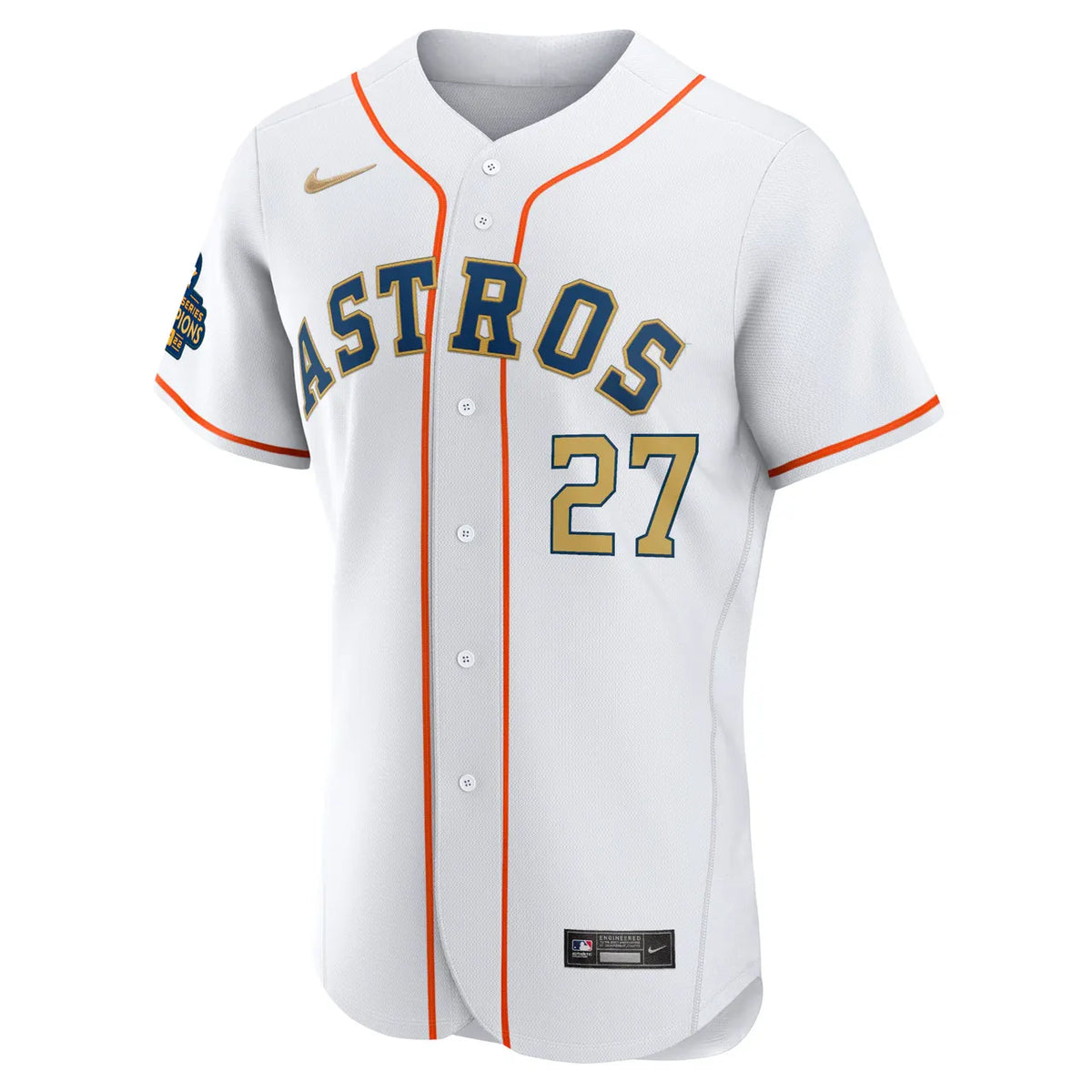 Astros Altuve White Authentic Jersey - Hình 3