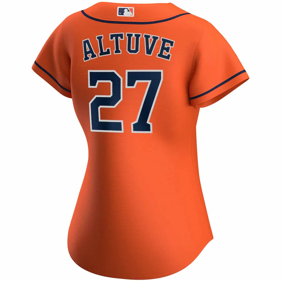 women Nike Altuve Astros Orange Jersey - Hình 3