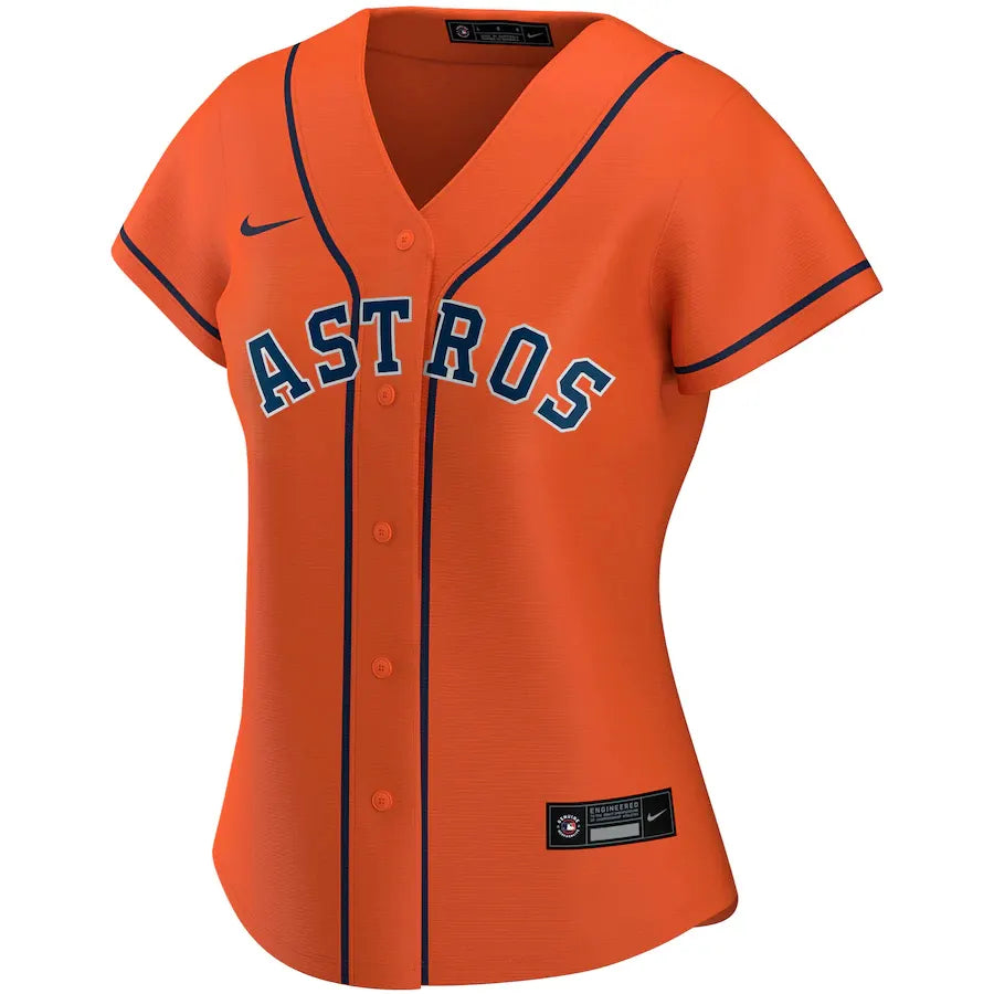 women Nike Altuve Astros Orange Jersey - Hình 2