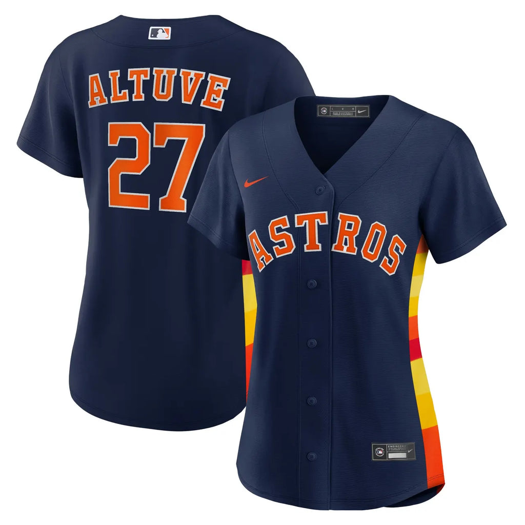 Altuve Astros Navy Jersey Women's