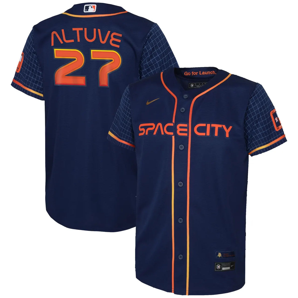 Astros Altuve Space City Jersey nike navy