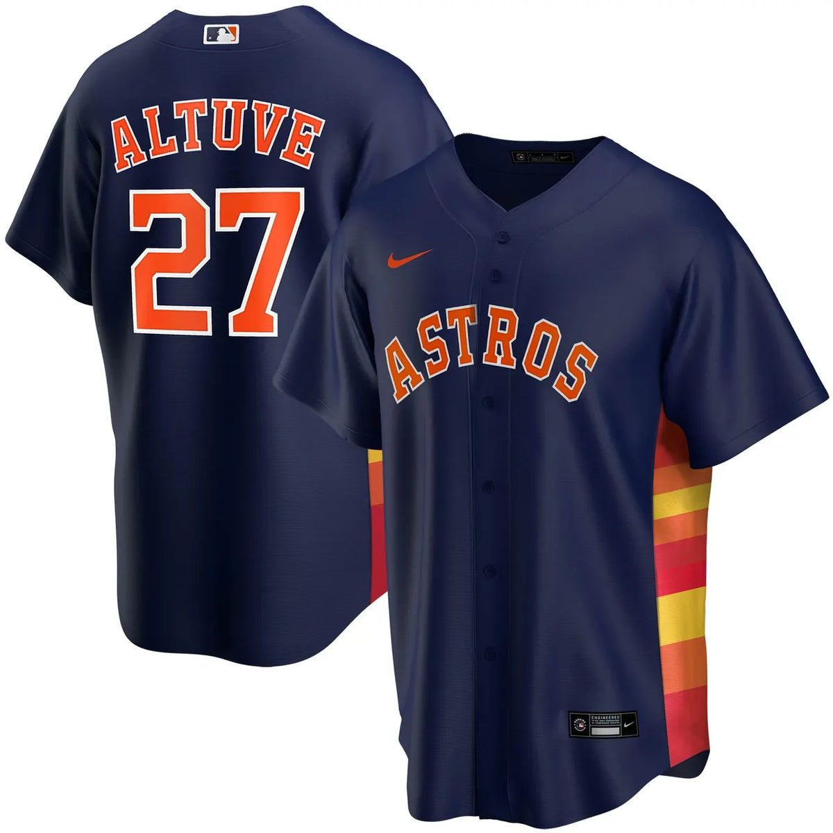 Altuve Astros Navy Jersey - Hình 2