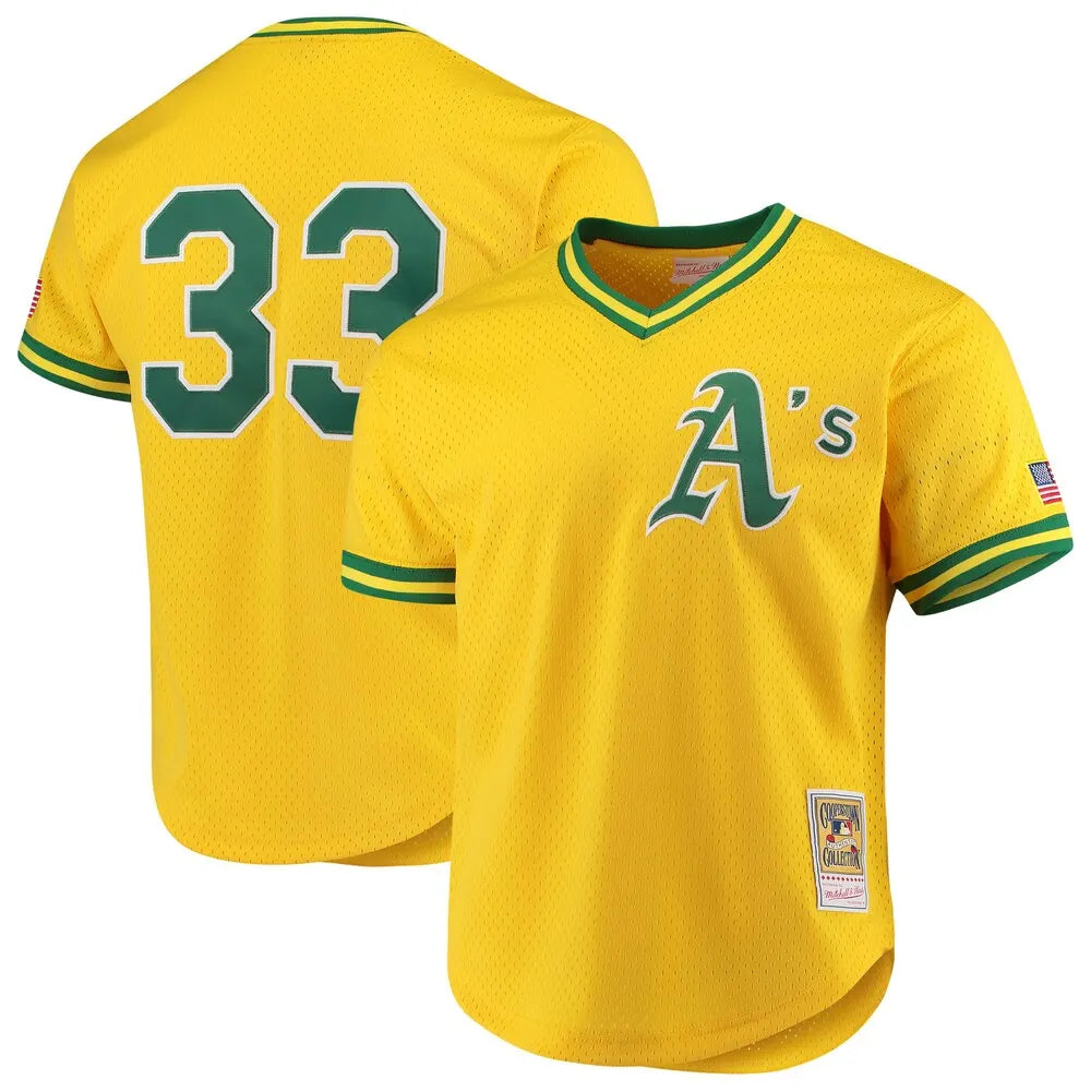 Oakland A's Yellow Throwback Jersey
