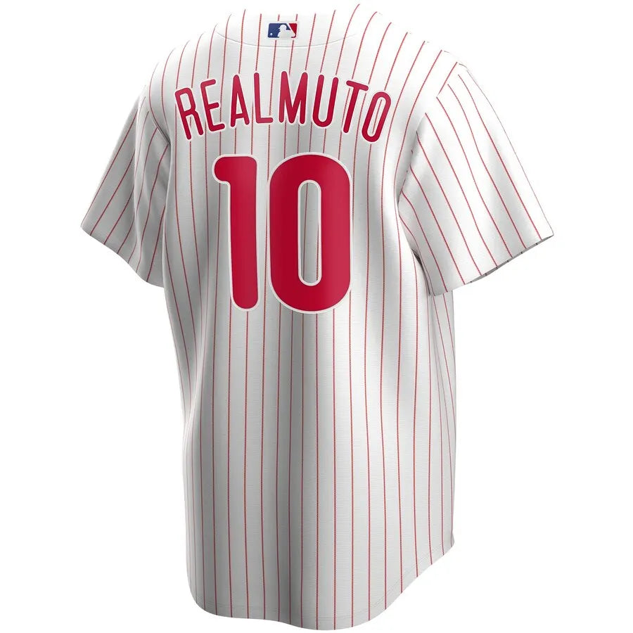 nike Realmuto Phillies White Jersey - Hình 3