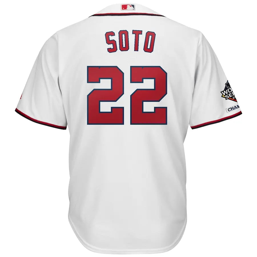 majestic world Soto Nationals White Jersey - Hình 3