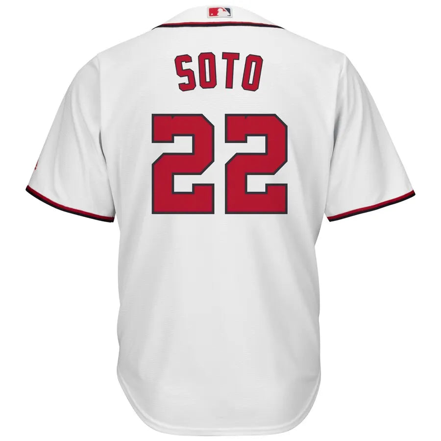 majestic Soto Nationals White Jersey - Hình 3