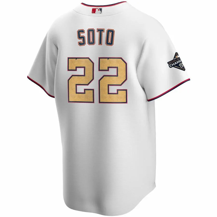 alternate Nike Nationals White Jersey - Hình 3