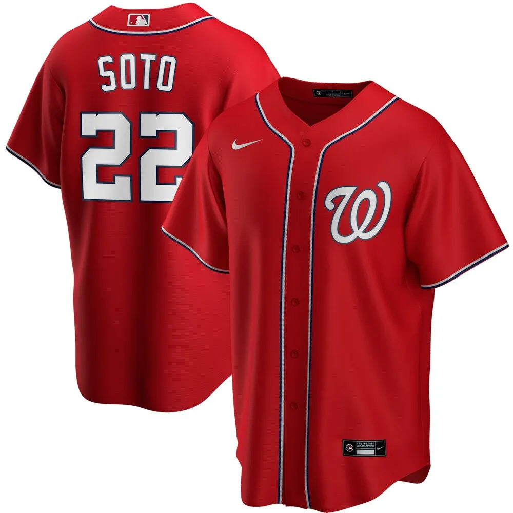 Nationals Soto #22 Red Jersey