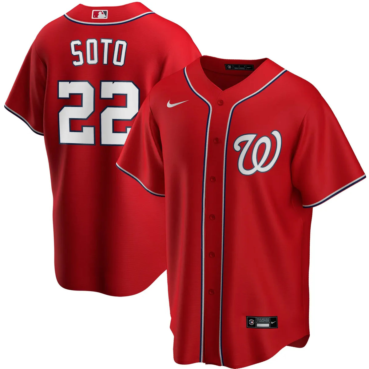 Nike Soto Nationals Red Jersey