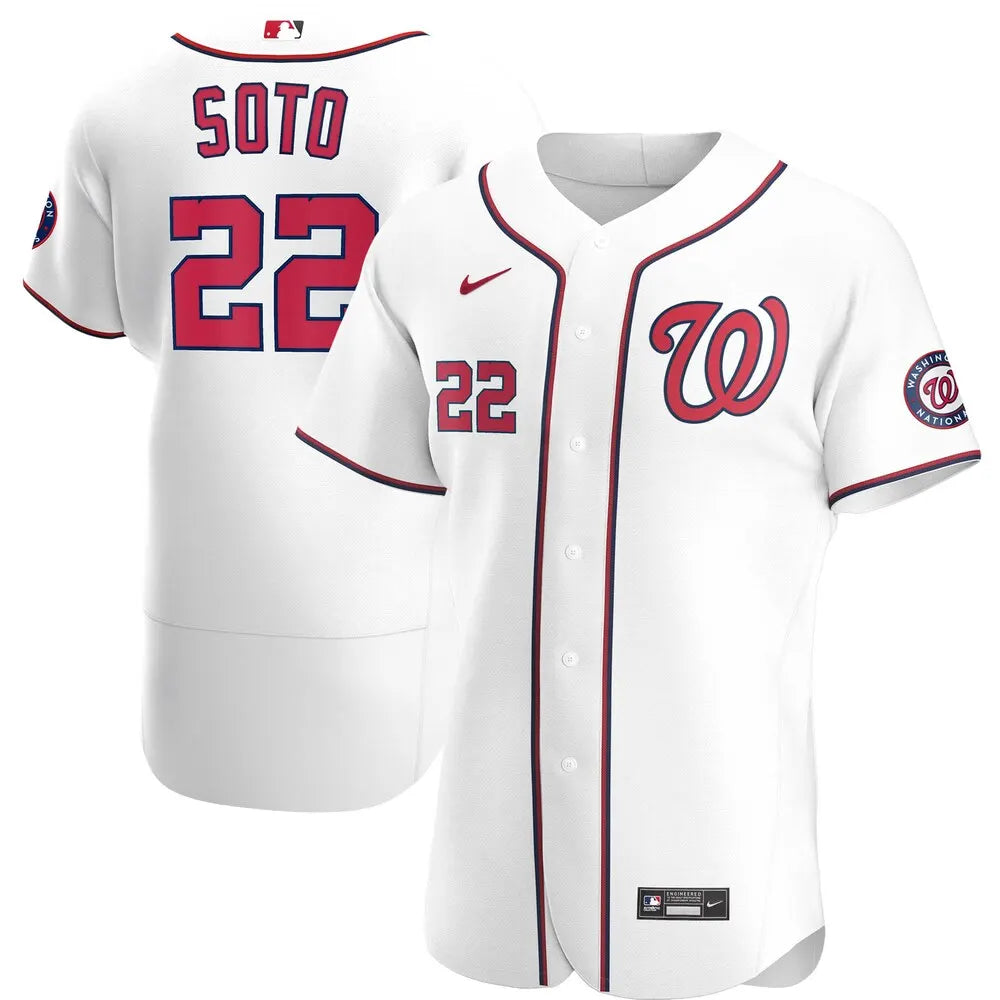 nike Soto Nationals White Jersey
