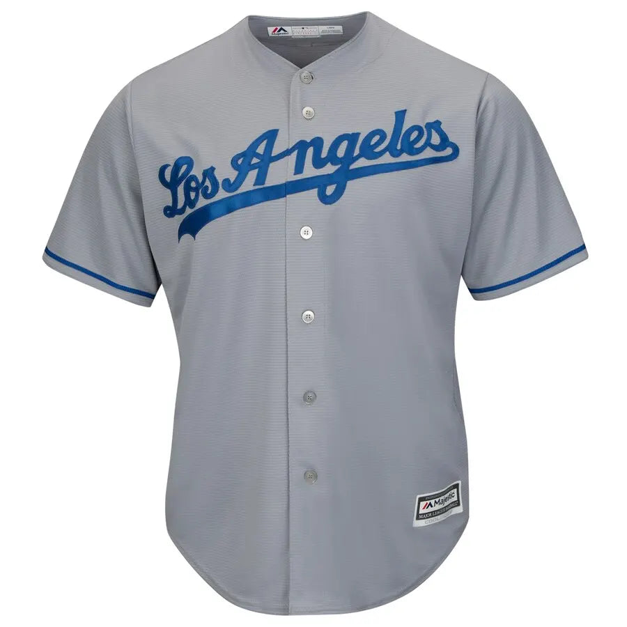 majestic Turner Dodgers Gray Jersey - Hình 2