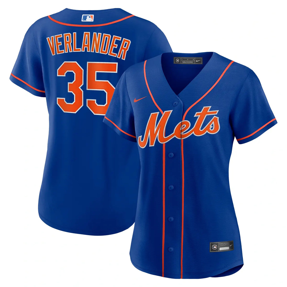 Nike Verlander Mets Blue Jersey