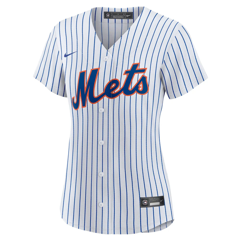nike Verlander Mets Pinstripe Jersey - Hình 3