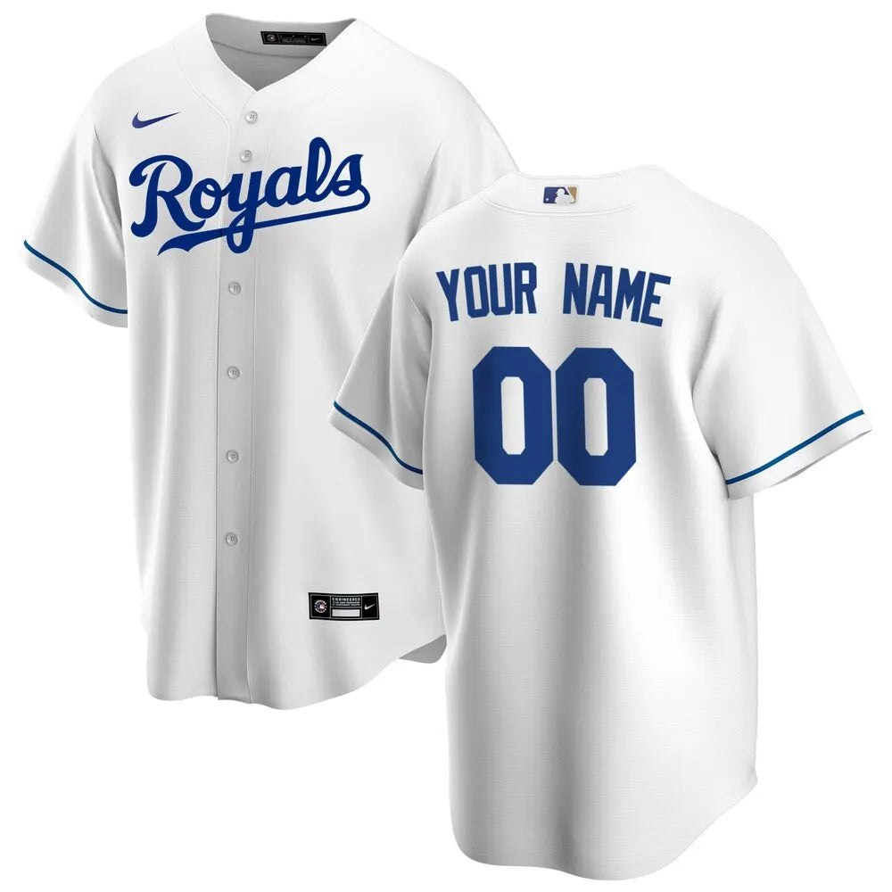 nike personalized Royals White Custom Jersey
