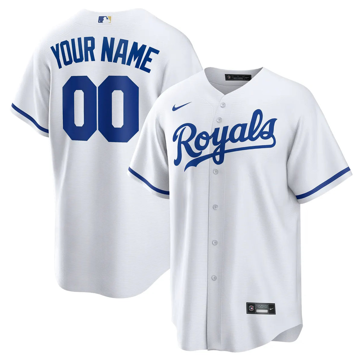 Royals White Custom Jersey nike