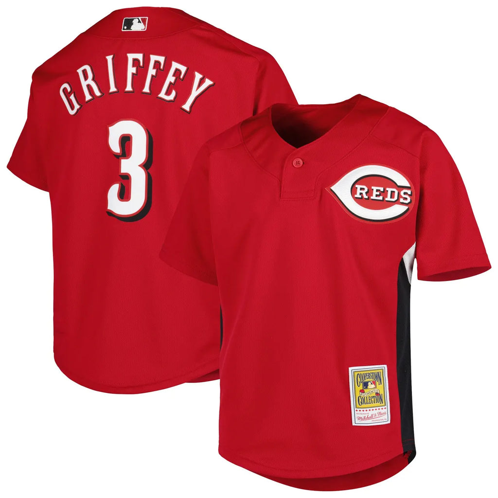Griffey Reds Cooperstown Jersey - Hình 2