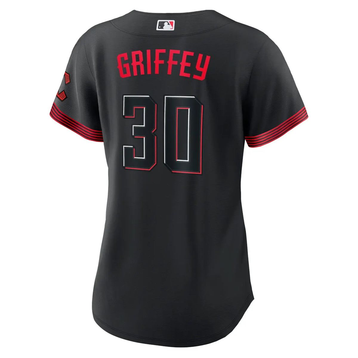 Nike Griffey Reds Black Jersey - Hình 4