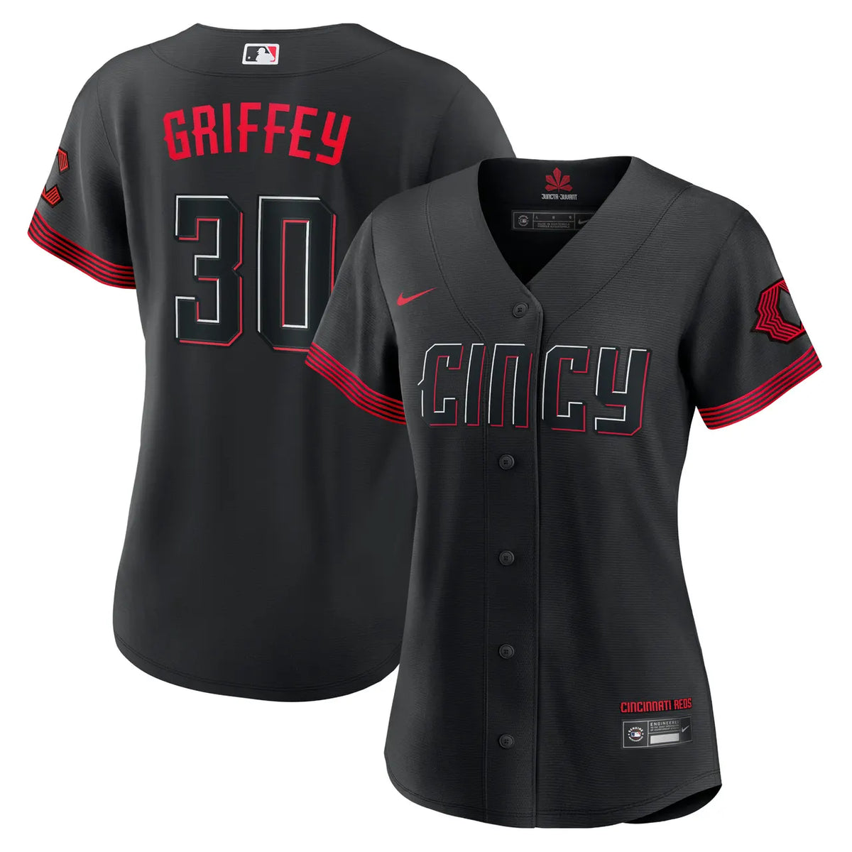 Nike Griffey Reds Black Jersey