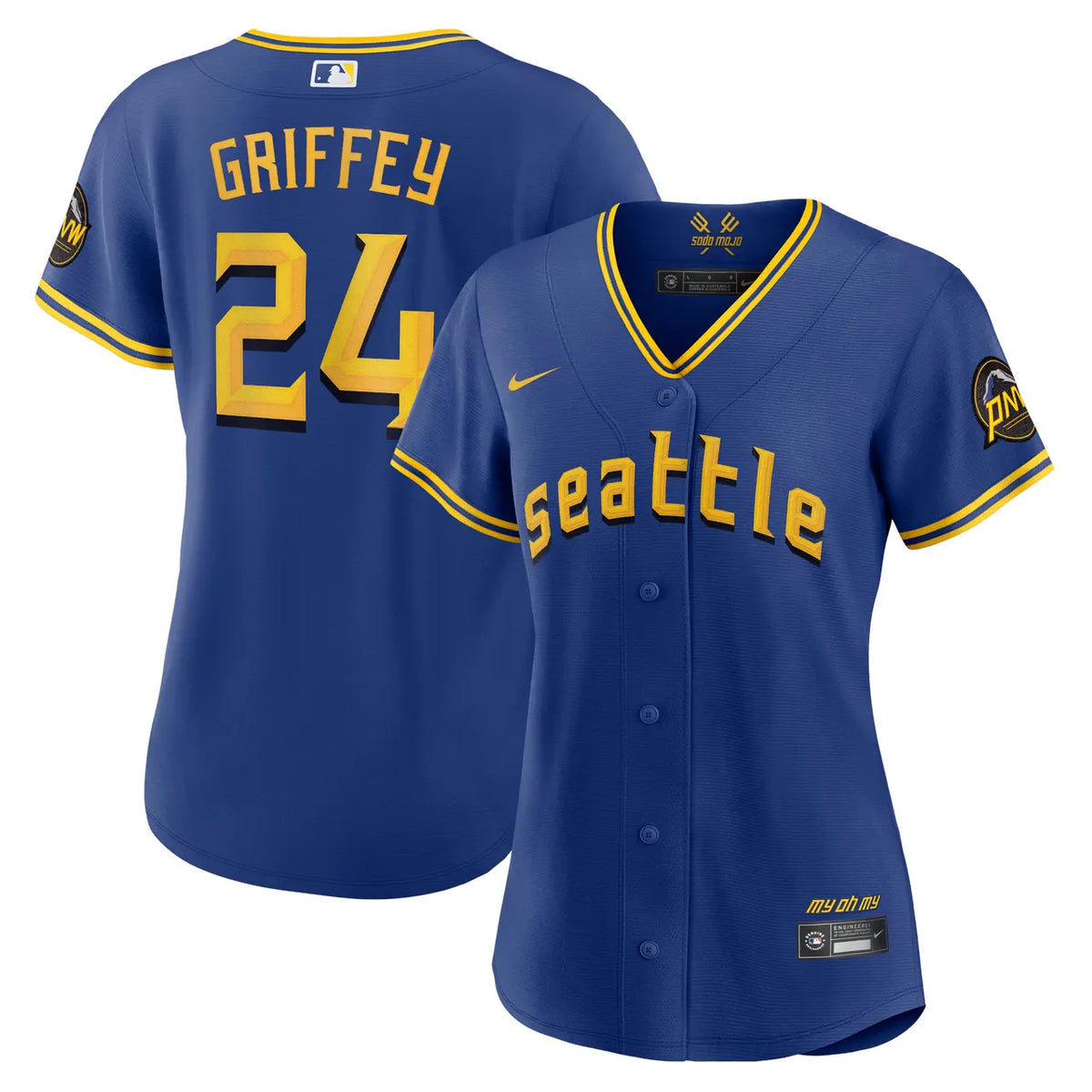 nike Griffey Mariners Blue Jersey