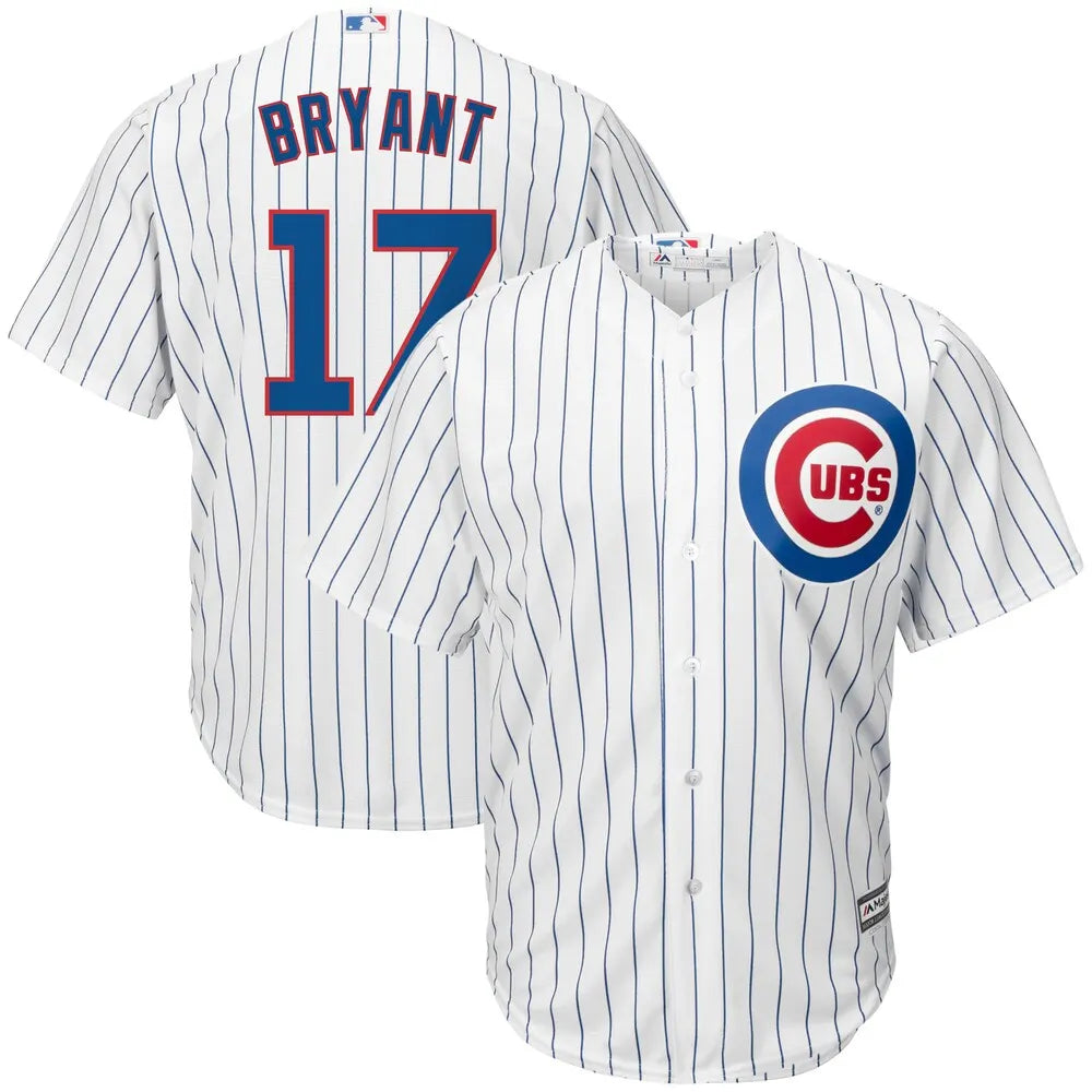 Bryant Cubs Pinstripe Jersey majestic
