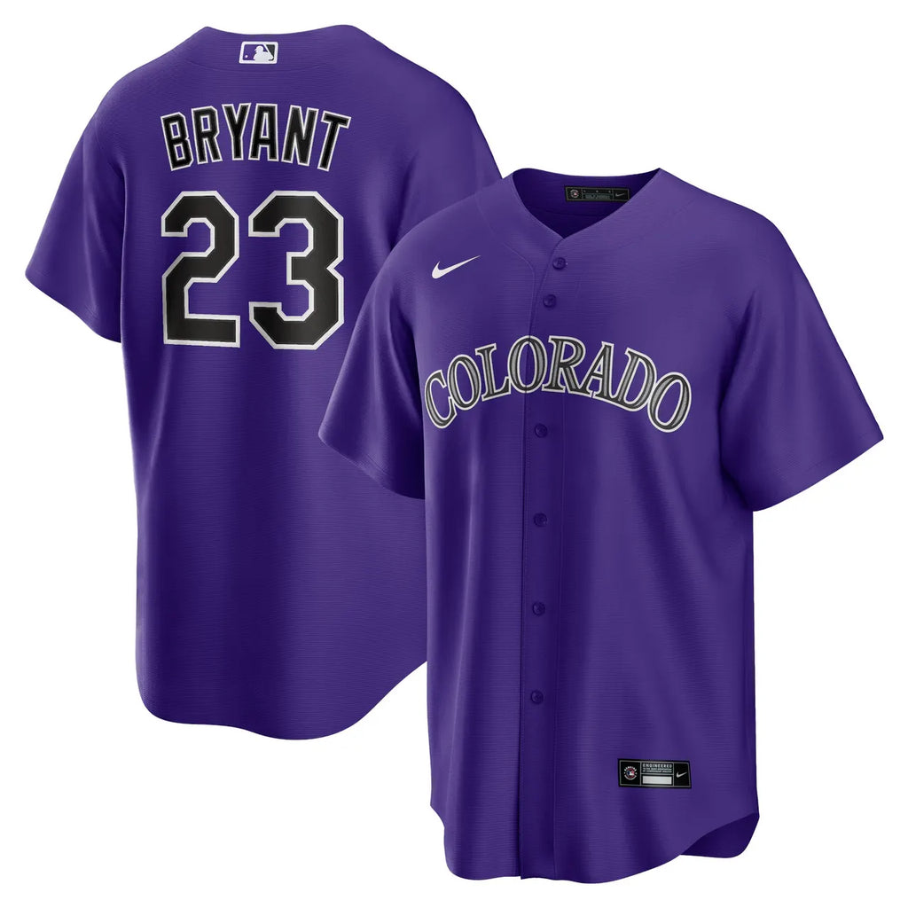 Bryant Rockies Pinstripe Jersey - Hình 8