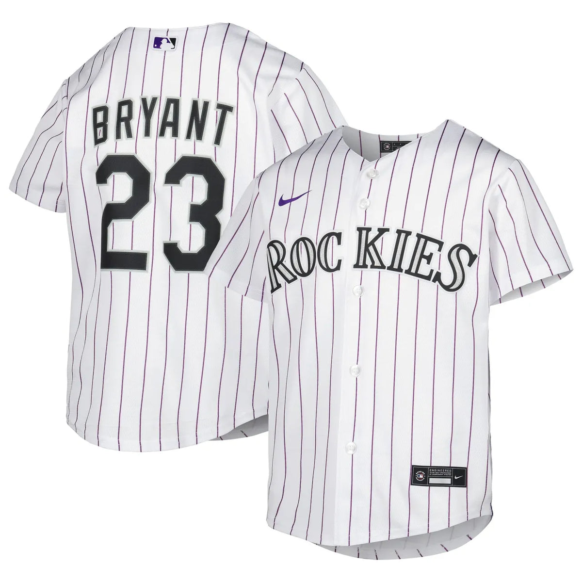 Bryant Rockies Pinstripe Jersey - Hình 2