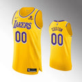 association Nike Lakers Gold Custom Jersey