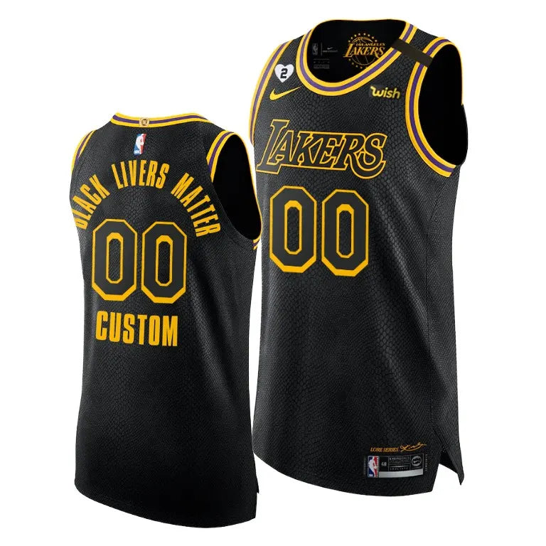 Lakers Snakeskin Custom Jersey
