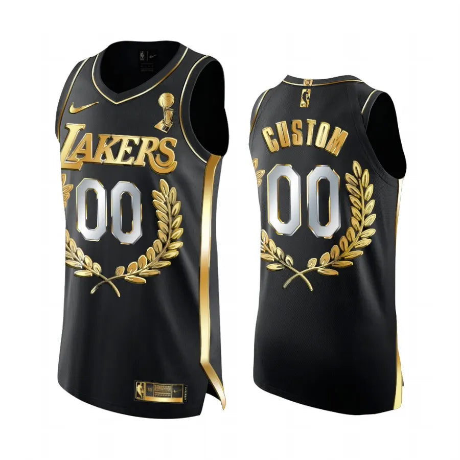 nike Lakers Black Gold Jersey