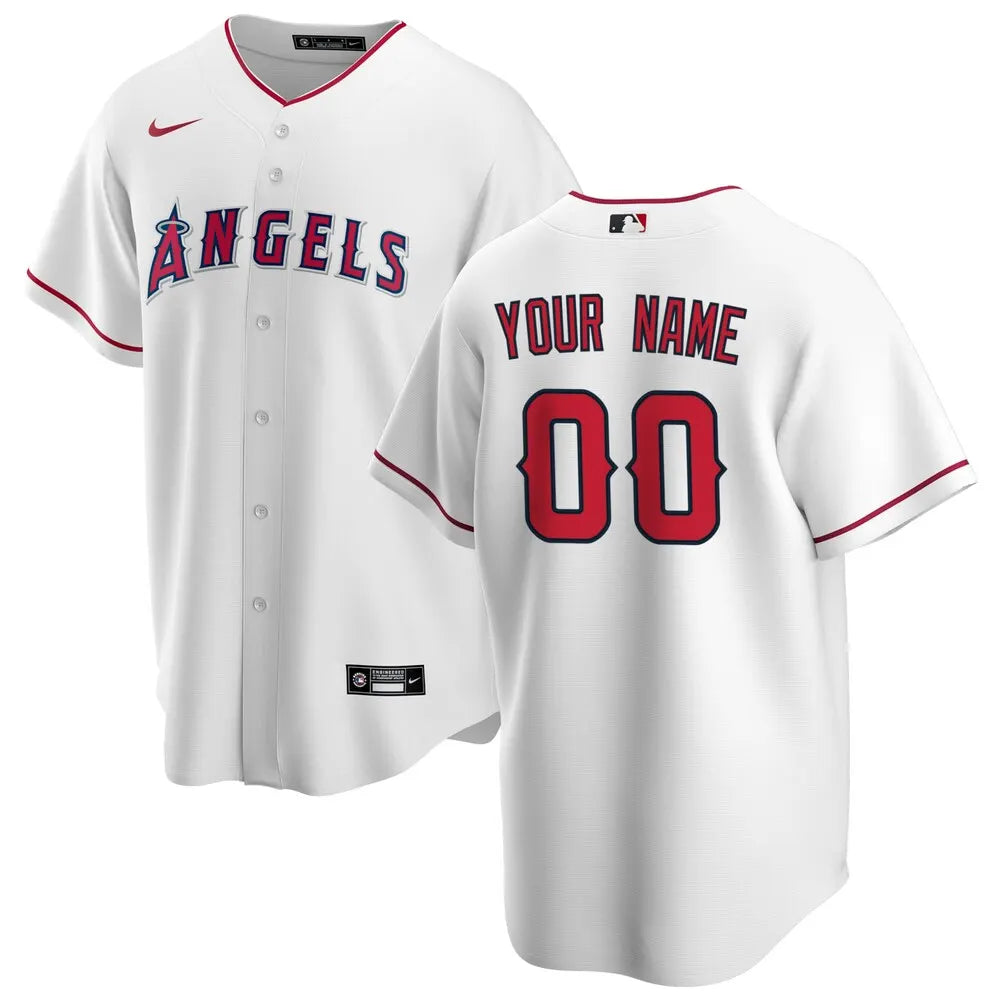 Angels White Custom Jersey nike personalized