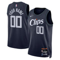 nike Clippers Navy Custom Jersey