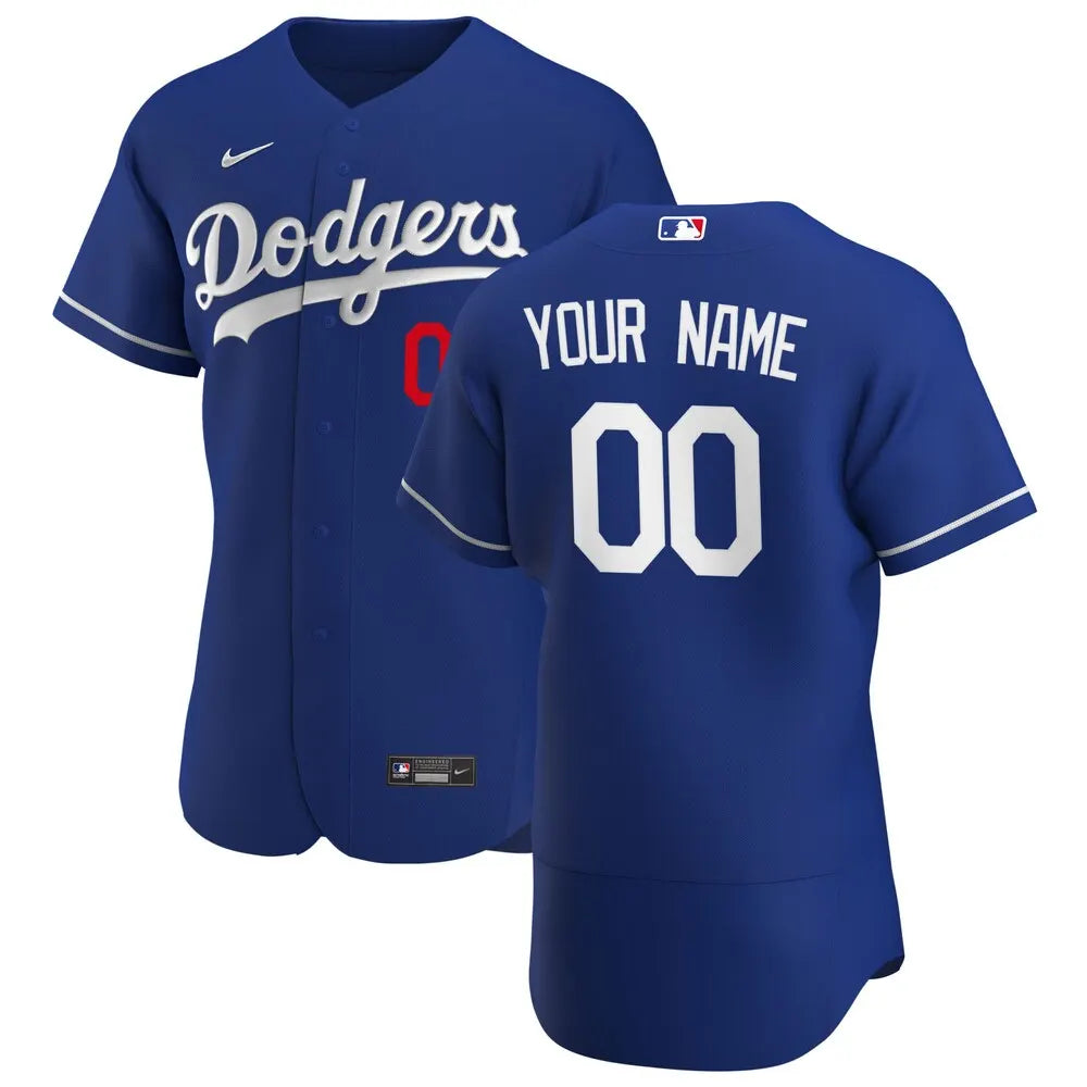 nike Dodgers Royal Blue Custom Jersey