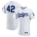 Dodgers #42 White Jersey