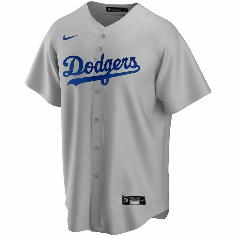 Dodgers Gray Custom Jersey nike - Hình 2